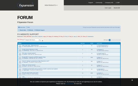 FX Website Support - Fxpansion.com