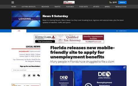 Florida releases new mobile-friendly site to apply for ... - WKMG