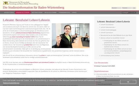 Lehramt: Berufsziel Lehrer/Lehrerin - Studieren in BW