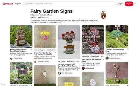 Fairy Garden Signs - Pinterest