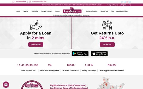 Paisa Dukan: P2P Online Money Lending India | Peer to Peer ...