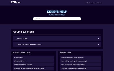 Support - CDKeys.com