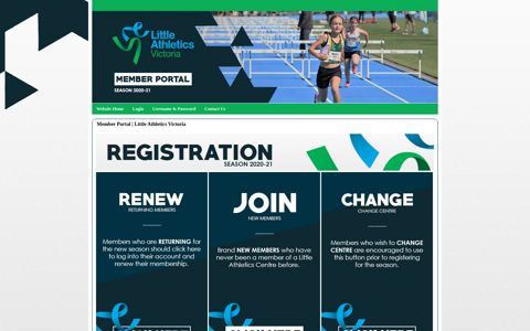 Member Portal | Little Athletics Victoria - MemberDesq