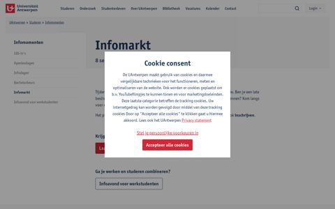 Infomarkt | Universiteit Antwerpen
