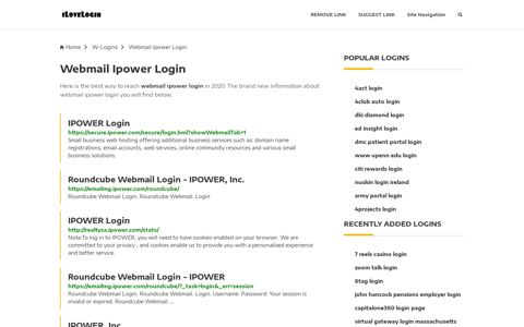 Webmail Ipower Login ❤️ One Click Access - iLoveLogin