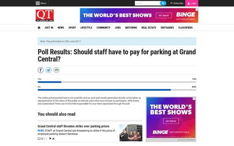 Should staff have to pay for parking at Grand Central? | Polls ...