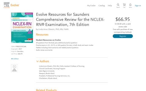 Evolve Resources for Saunders Comprehensive Review for ...