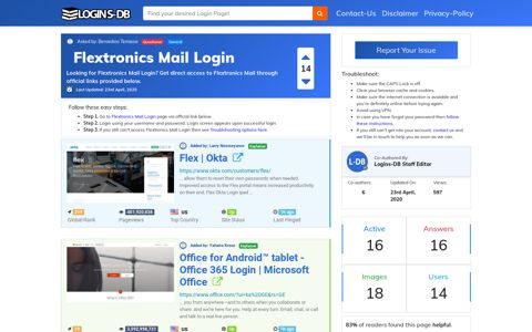 Flextronics Mail Login - Logins-DB