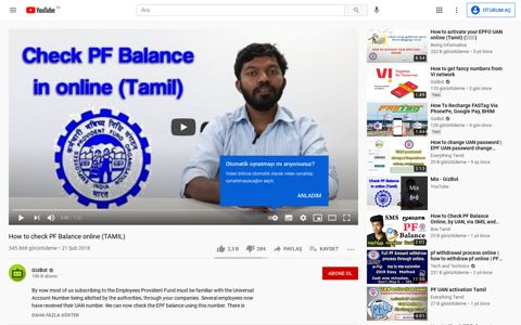 How to check PF Balance online (TAMIL) - YouTube