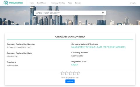 GROWARISAN SDN BHD Company Profile - Malaysia Data