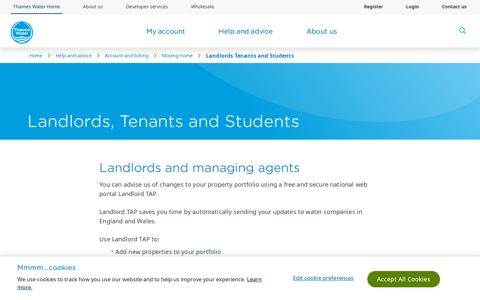 Landlords Tenants and Students | Account and billing | Help ...