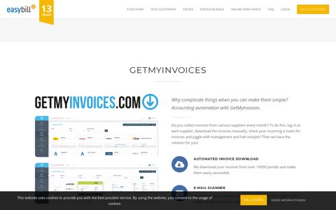Online Invoicing Software - Partner - GetMyInvoices - easybill
