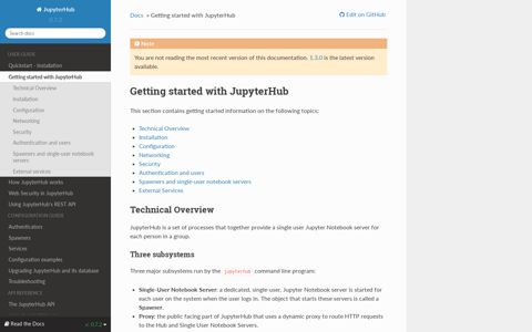 Getting started with JupyterHub — JupyterHub 0.7.2 ...