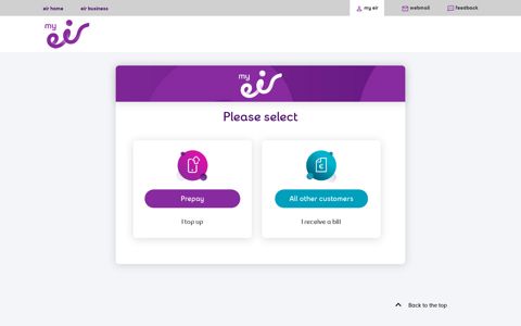 my eir | Login to manage your account, usage and bills