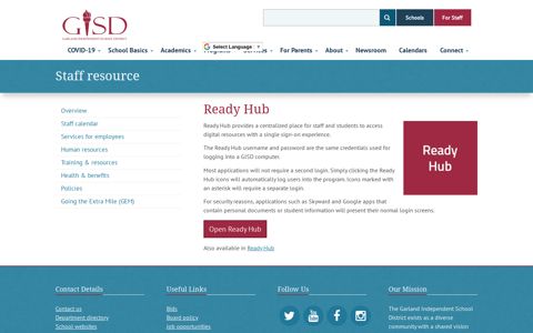 Ready Hub | Garland Independent School District