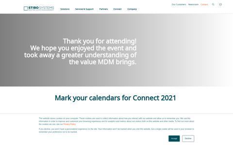 Connect 2020 Customer Conference | Stibo Systems