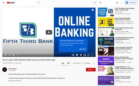 How to Login to fifth third Bank Online Account - YouTube