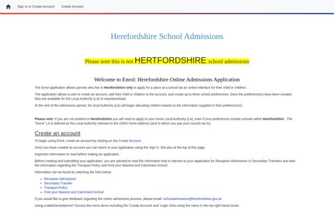 Parent Portal: Home - Herefordshire Council