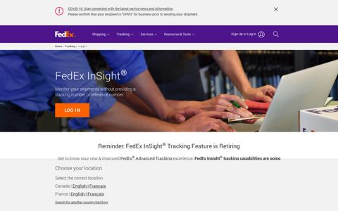 FedEx InSight | FedEx Canada