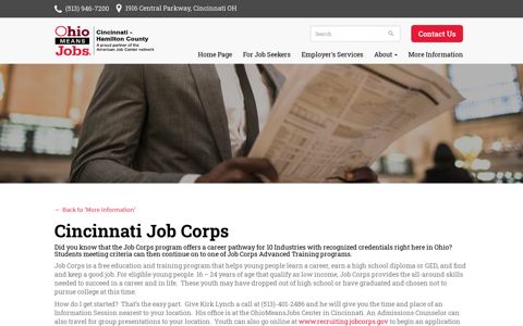 Cincinnati Job Corps - Ohio Means Jobs