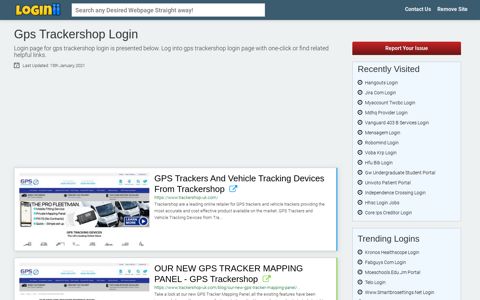 Gps Trackershop Login - Loginii.com