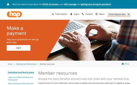 Member resources | Michigan Health Insurance | HAP