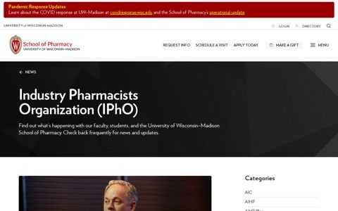 Industry Pharmacists Organization (IPhO) Archives - School of ...