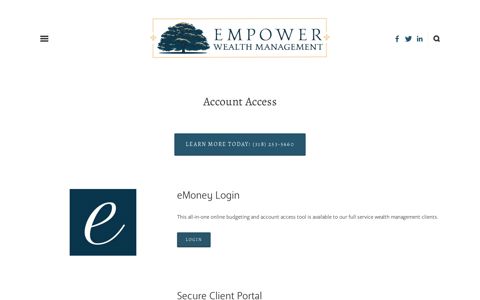 Account Access — Empower Wealth Management, LLC