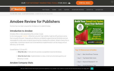 Amobee Ad Network Review & Updated Publishers ...