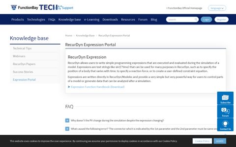 RecurDyn Expression Portal - FunctionBay Technical Support