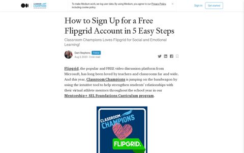 How to Sign Up for Flipgrid in 5 Steps! | Classroom Champions