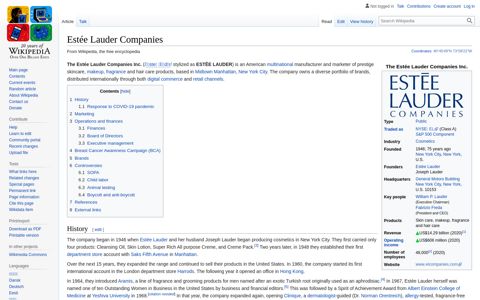 Estée Lauder Companies - Wikipedia
