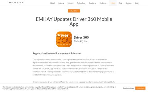 Driver 360 Updates | EMKAY Fleet Management