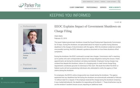 EEOC Explains Impact of Government Shutdown on Charge ...