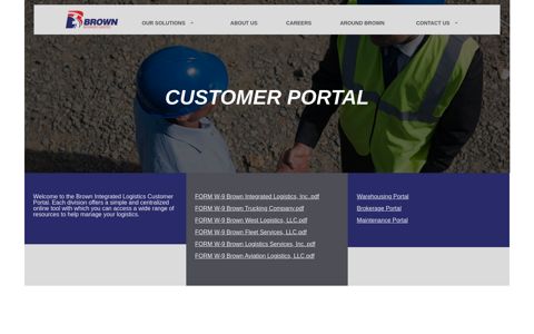 Customer Portal - Brown Integrated Logistics