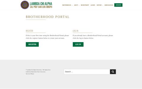 Brotherhood Portal – Lambda Chi Alpha – Phi Sigma Zeta