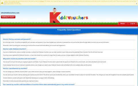 Frequently Asked Questions / KiddiVouchers Childcare ...
