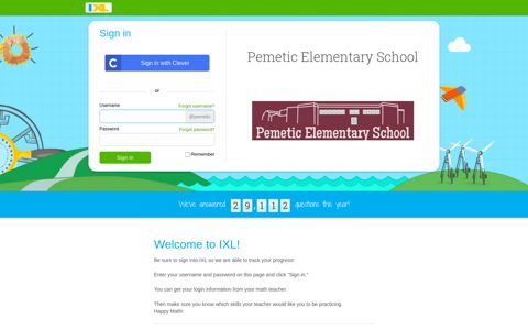 Pemetic Elementary School - IXL