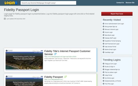 Fidelity Passport Login - Loginii.com