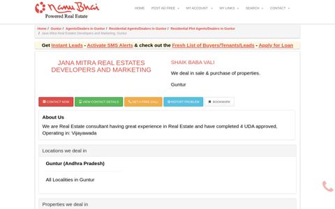 Jana Mitra Real Estates Developers and Marketing - Real ...