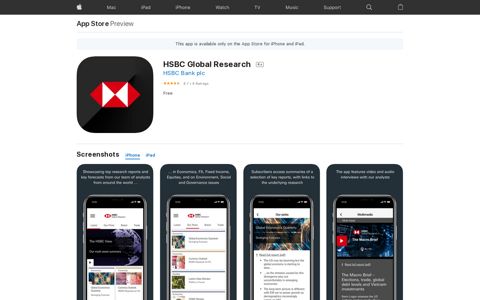 ‎HSBC Global Research on the App Store