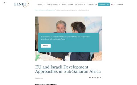 EU and Israeli Development Approaches in Sub ... - ELNET