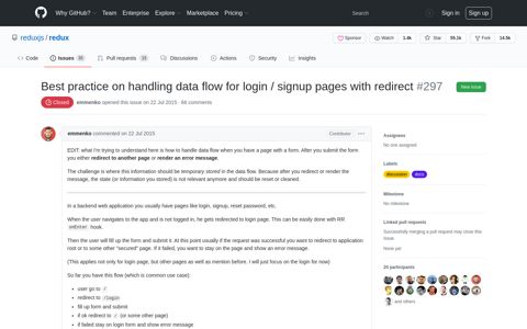 Best practice on handling data flow for login / signup pages ...