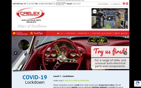 CAELEX | Quality Auto Electrical Parts & Service