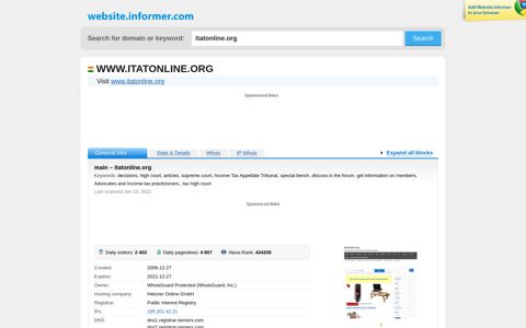 itatonline.org at WI. main – itatonline.org - Website Informer