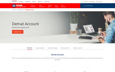 Demat Account - Open Demat Account - Kotak Mahindra Bank