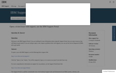 Open a ticket/issue with support, use the IBM Support Portal