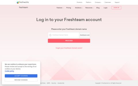 How to login to your Freshteam Account - Freshworks