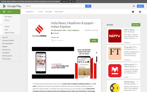 India News, Headlines & epaper - Indian Express - Apps on ...