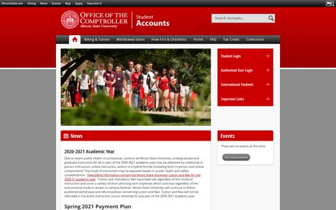 Student Accounts - Illinois State